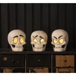 Bethany Lowe Skully Head Luminaries