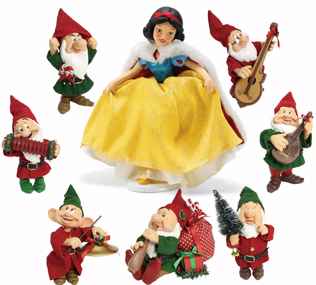 Enesco New! Snow White And The Seven Dwarfs Christmas Celebration 3 Enesco New! Snow White And The Seven Dwarfs Christmas Celebration