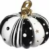 TheHolidayBarn.com Starry Night Pumpkin, Black & White