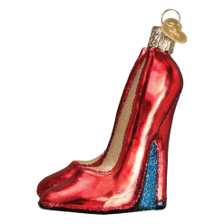 Old World Christmas Red Spike Heels Ornament