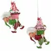 TheHolidayBarn.com Christmas Sweet Cupcake Elf Ornaments