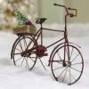 Cody Foster Tin Bicycle Ornament With Tree, Red