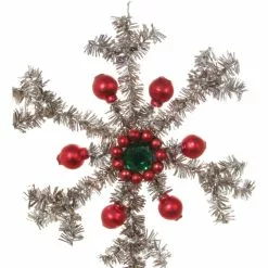 ShiShi Tinsel Snowflake With Glass Beads New!
