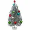 Raz New! Tinsel Tree With Ball Ornaments