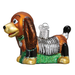 Old World Christmas Toy Coil Dog Ornament