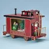 The Holiday Barn Christmas Music Boxes Caboose Christmas Music Box