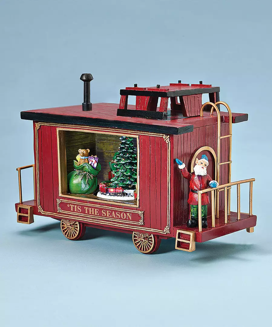 The Holiday Barn Christmas Music Boxes Caboose Christmas Music Box 3 The Holiday Barn Christmas Music Boxes Caboose Christmas Music Box
