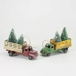 Cody Foster Tin Tree Farm Truck Ornament