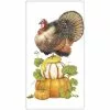 Mary Lake-Thompson Turkey Pumpkin Stack Kitchen Towel