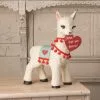 Bethany Lowe New! Valentine Llama, Paper Mache