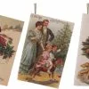 ShiShi Victorian Christmas Card Ornaments