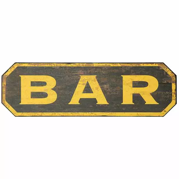 Creative Co-Op Vintage Bar Sign 3 Creative Co-Op Vintage Bar Sign
