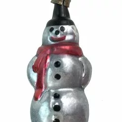 Nostalgie Christbaumschmuck Vintage Patina Small Snowman Ornament Christmas