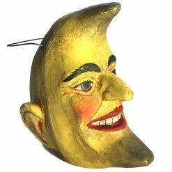 Cody Foster Crescent Moon Man Paper Mache Bucket Halloween