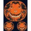 Beistle Vintage Jack-O-Lantern Peel 'N Place Decals Beistle Vintage Halloween