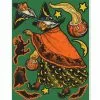 Beistle Beistle Vintage Halloween Vintage Witch Peel 'N Place Decals 1 Beistle Beistle Vintage Halloween Vintage Witch Peel 'N Place Decals