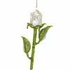 Cody Foster White Rose Ornament New!