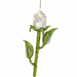 Cody Foster White Rose Ornament New!
