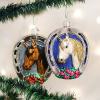 Old World Christmas Winner Horseshoe Equestian Champion Ornament