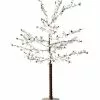 Creative Co-Op Winter White Felt Tree With Red Beads Christmas