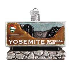 TheHolidayBarn.com Christmas Yosemite National Park Sign Ornament